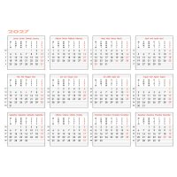 CALENDARIA Calendrier 2027 9783036205977 Swiss Mix ML 31.5x23cm