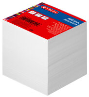 herlitz Bloc-notes cube, 90 x 90 mm, 80 g/m2, blanc
