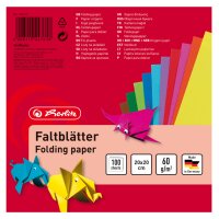 herlitz Papier origami, 200 x 200 mm, assorti