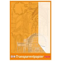 herlitz Transparentpapierblock DIN A3, 65 g qm, weiss