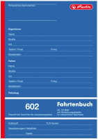 herlitz Formularbuch Fahrtenbuch 601, A6 quer, 40 Blatt