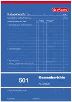 herlitz Formularbuch Kassenbericht 501 DIN A5, 50 Blatt