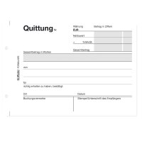 herlitz Formularbuch Quittung 403, DIN A6, 2 x 50 Blatt