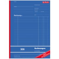 herlitz Formularbuch Rechnung 306, DIN A4, 2 x 40 Blatt