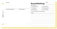 herlitz Formularbuch Kurzmitteilung, 1/3 A4 quer