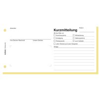 herlitz Formularbuch "Kurzmitteilung", 1 3 A4 quer