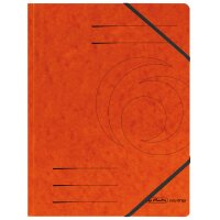 herlitz Eckspannermappe easyorga, A4, Karton, grün