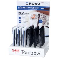 TOMBOW Stylo-gomme MONO zero, présentoir de 24