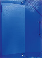herlitz Chemise de rangement, A4, en PP, bleu translucide
