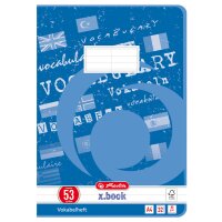 herlitz Vokabelheft x.book, DIN A4, 2-spaltig, 32 Blatt