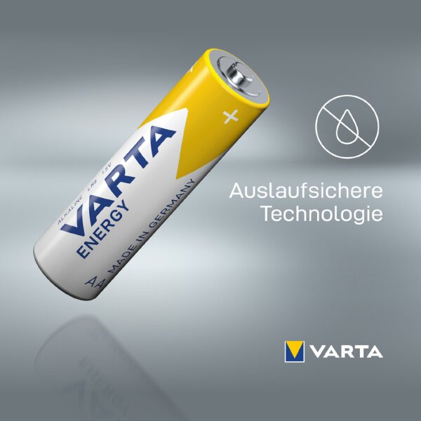 VARTA Alkaline Batterie Energy, Mignon (AA LR6)