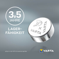 VARTA Pile oxyde argent pour montres, V392 (SR41), 1,55 V