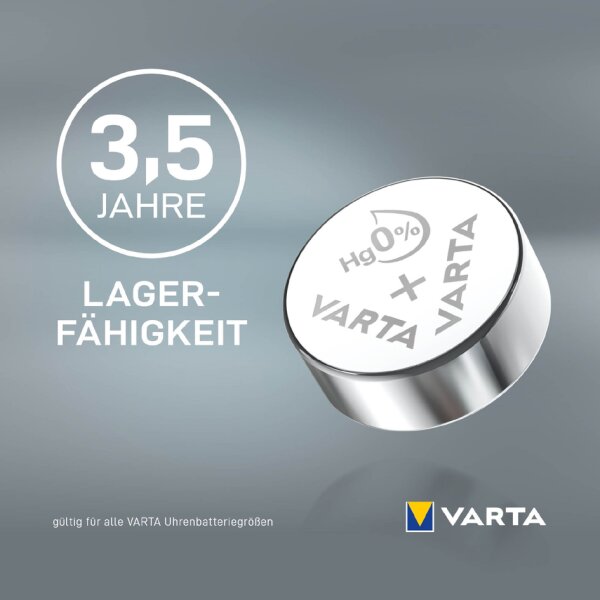 VARTA Pile oxyde argent pour montres, V315 (SR67), 1,55 Volt