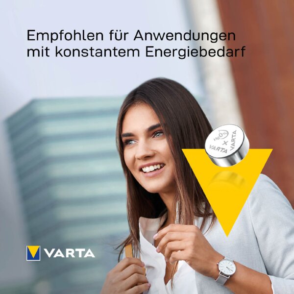 VARTA Pile oxyde argent pour montres, V386 (SR43), 1,55 V