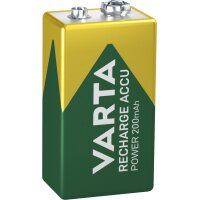 VARTA Pile NiMH RECHARGE ACCU Power, E-bloc (6F22)