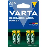VARTA Pile NiMH Rechargeable Accu, Micro (AAA), 1 000 mAh