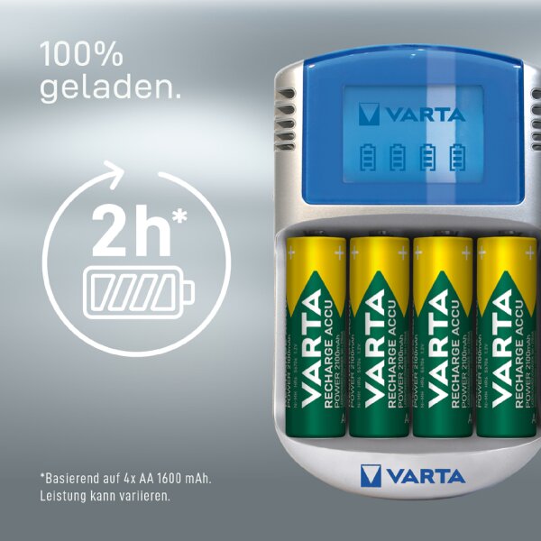 VARTA Ladegerät LCD Charger, USB, mit 12 V Adapter