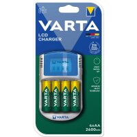 VARTA Ladegerät LCD Charger, USB, mit 12 V Adapter