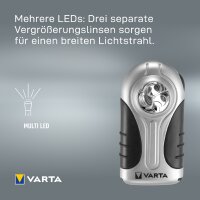 VARTA Taschenlampe "LED Silver Light", inkl. 3...