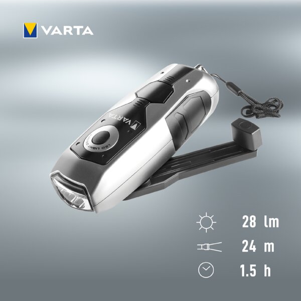 VARTA Lampe de poche Dynamo light LED
