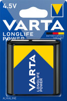 VARTA Alkaline Batterie Longlife Power, 4,5 V Flachblock