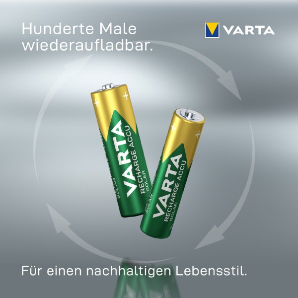 VARTA Pile NiMH RECHARGE ACCU Solar, Mignon (AA/HR06)