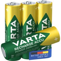 VARTA Pile NiMH Rechargeable Accu, Mignon (AA), 2 600 mAh
