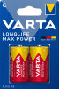 VARTA Alkaline Batterie Longlife Max Power, Baby (C LR14)