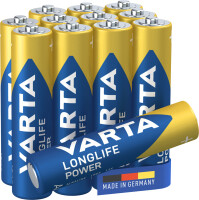 VARTA Pile alcaline Longlife Power, micro (AAA), pack...