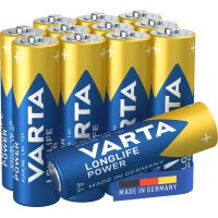 VARTA Pile alcaline Longlife Power, Mignon AA, pack...