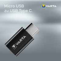 VARTA Charge & Sync Adapter - Micro USB auf USB 3.1...