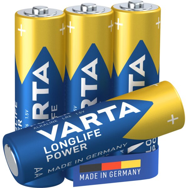 VARTA Pile alcaline LONGLIFE Power, Mignon (AA/LR6)