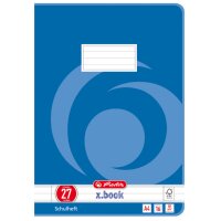 herlitz Schulheft x.book, DIN A4, Lineatur 22 kariert
