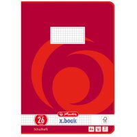 herlitz Schulheft x.book, DIN A4, Lineatur 22 kariert