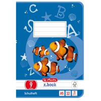 herlitz Cahier scolaire x.book, A5, linéature 9