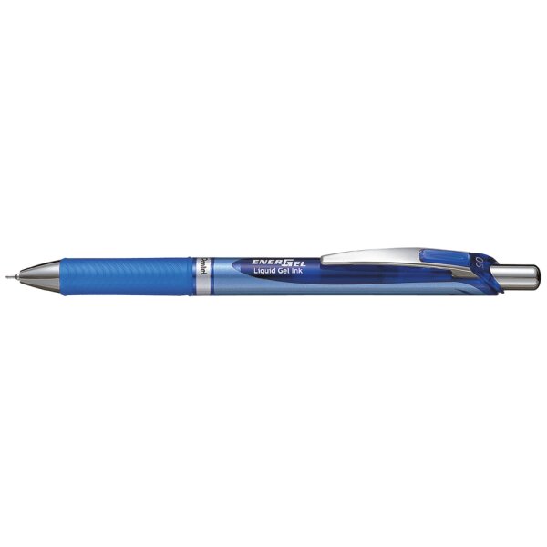 Pentel Stylo roller à encre gel liquide EnerGel BLN75, bleu