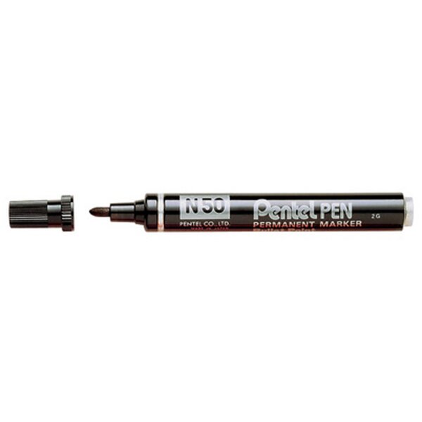 Pentel Permanent-Marker N50, rot, Rundspitze