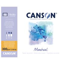 CANSON Bloc de papier aquarelle 'Montval', 190 x 240 mm