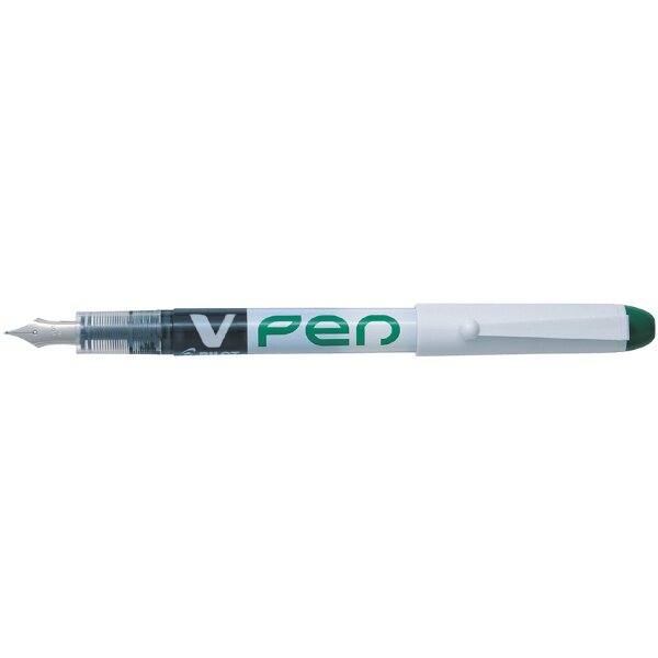 PILOT Einweg-Füllhalter V-Pen, Federbreite: 0,5 mm, blau