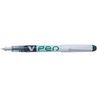PILOT Einweg-Füllhalter V-Pen, Federbreite: 0,5 mm, blau