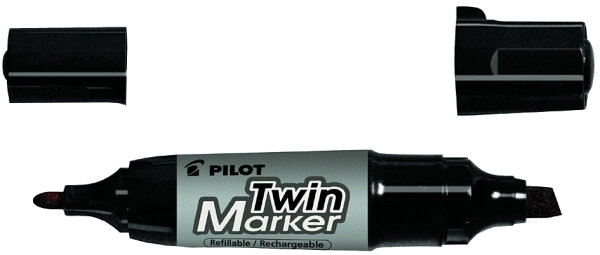 PILOT Permanent-Marker "Twin Marker Jumbo", schwarz