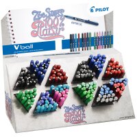 PILOT Stylo roller V Ball 05/07/1.0, présentoir de...