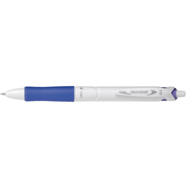 PILOT Stylo à bille rétractable ACROBALL PURE WHITE, bleu