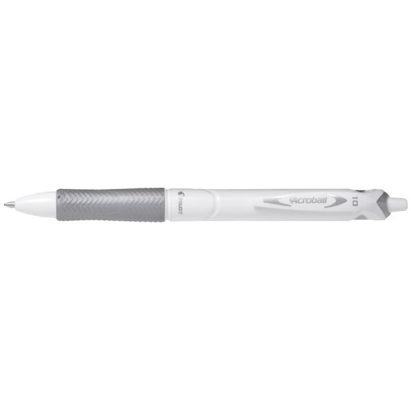 PILOT Stylo à bille rétractable ACROBALL PURE WHITE, bleu