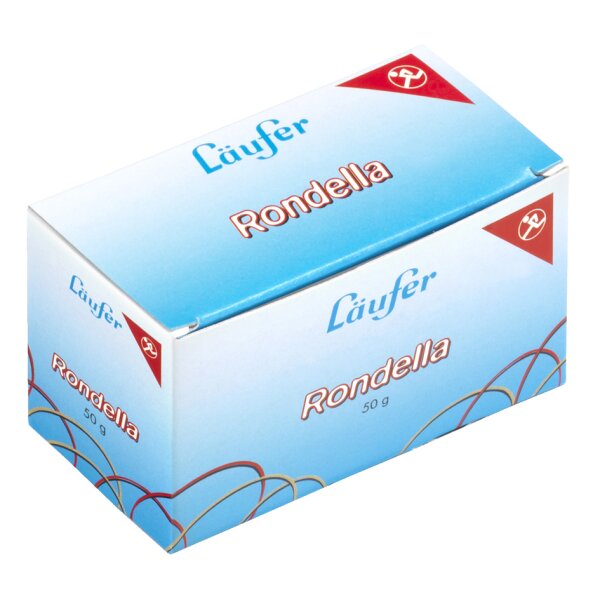 L&auml;ufer Gummib&auml;nder RONDELLA im Karton, 80 x 4 mm, 50 g