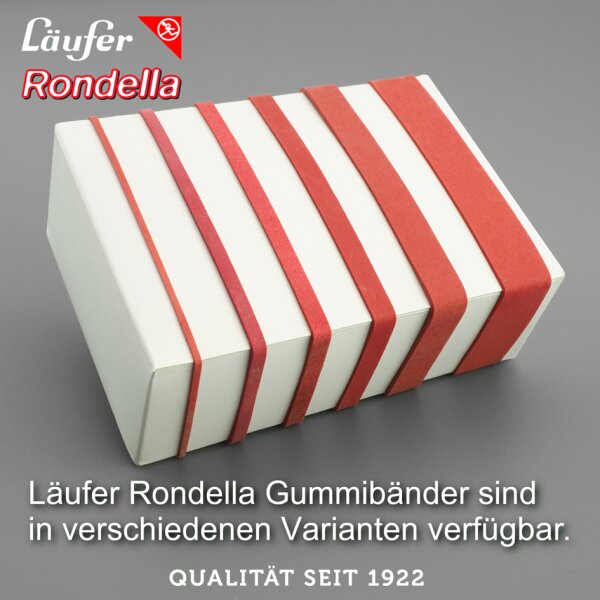 Läufer Gummibänder RONDELLA im Karton, 130 x 10 mm, 1.000 g