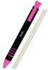 Läufer Kunststoff-Radierstift, inkl. 2 Ersatzradierer, pink