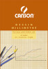 CANSON Bloc de papier millimétré, A4, 90g, bleu