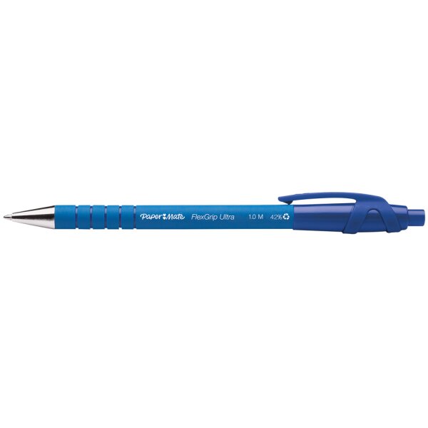 Paper:Mate Stylo &agrave; bille FlexGrip Ultra, Value pack, bleu