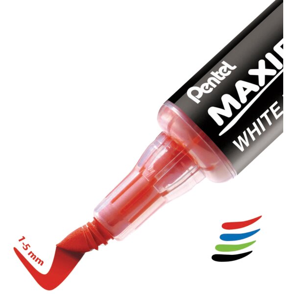 Pentel Whiteboard-Marker MAXIFLO Flex-Feel, schwarz